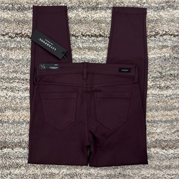 Liverpool Skinny Jeans/Jeggings In Aubergine Sz 0/25P NWT | Liverpool Skinny - - Picture 10 of 13